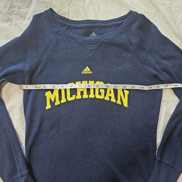 University Of Michigan Adidas Long Sleeve Small - Picture 7 of 7